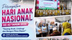 Ketua IKAD Provinsi Lampung Irene Fransisca Hadiri Peringatan Hari Anak Nasional ke-42 2026