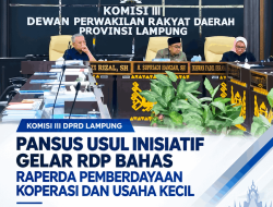Pansus Usul Inisiatif Gelar RDP Bahas Raperda Pemberdayaan Koperasi dan Usaha Mikro